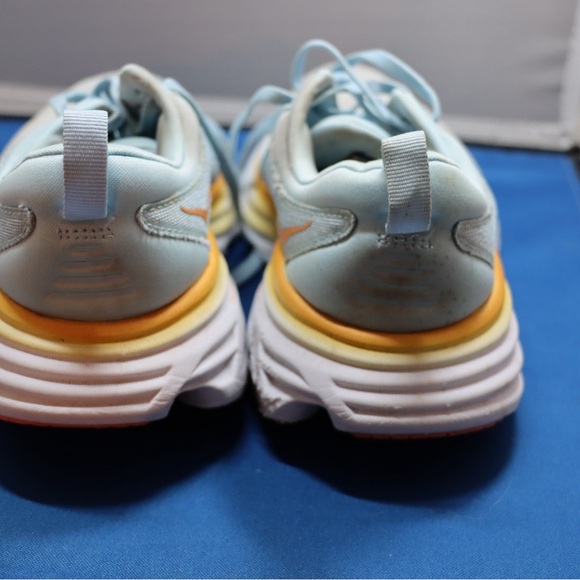 Hoka Women's Sneakers - Light Blue, Orange, and White - Picture 2 of 8